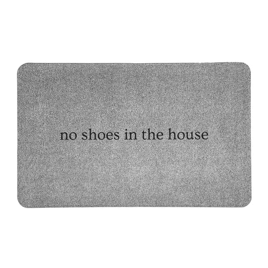 "no shoes in the house" mat (rounded)